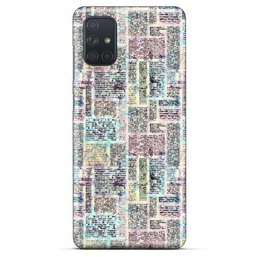 Samsung Galaxy M51 Kılıf Pastel Renkler (7) Telefon Kılıfı Pembe Mavi