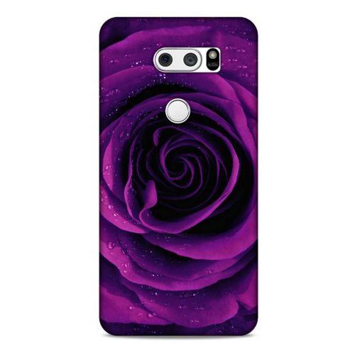 LG K50S Uyumlu Kılıf Mor Delisi (37) Silicone Cover Gül
