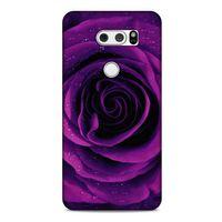 LG K50S Uyumlu Kılıf Mor Delisi (37) Silicone Cover Gül