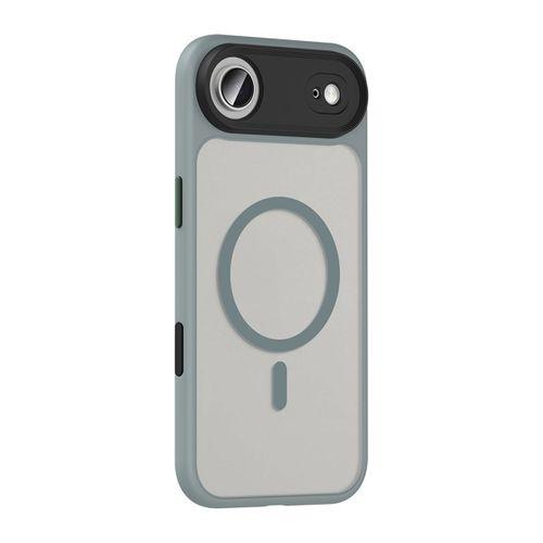 Apple iPhone 17 Air Kılıf Mat Arka Yüzey Wireless Şarj Özellikli Zore Flet M-safe Kapak