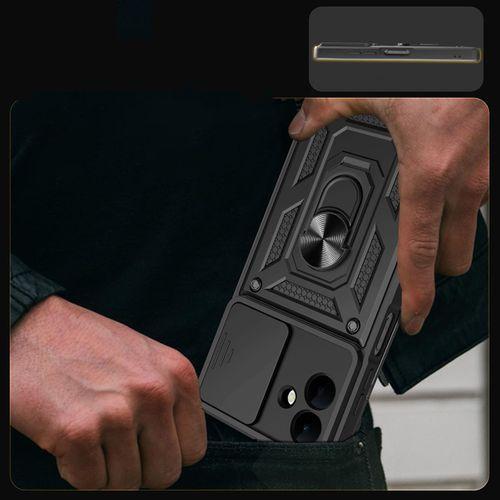 Galaxy A07 Kılıf Magnetik Standlı Kamera Korumalı Zore Sürgülü Vega Kapak