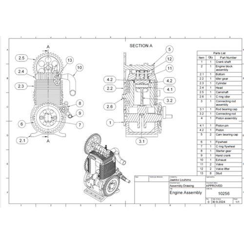 Fonksiyonel 4 Zamanlı Motor Modeli (Bu ürün Sadece Plastik parçadır - Almadan Önce Soru Sorabilirsiniz)