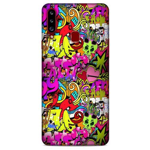 Graffitix (6) Desenli Silikon Kapak Samsung Galaxy A20s Kılıf