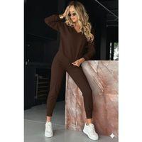 Kadın Uzun Kollu V Yakalı Viskon Iki Iplik Bluz Ve Pantolon Ikili Takım