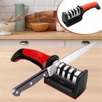 4 Aşamalı Kaymaz Tabanlı Hızlı Bıçak Ve Makas Bileme Aracı - Keskin Ve Pratik Kullanım