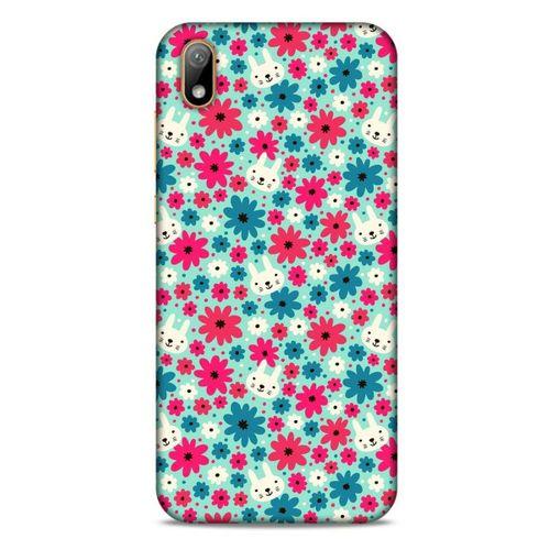 Lopard Huawei Y5 2019 Uyumlu Kılıf Kediler (3) Kapak Çiçek ve Kedi