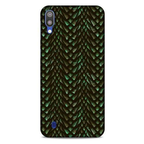 Samsung Galaxy M10 Kılıf Dragons (3) Kapak Ejderha Cilt Yeşil