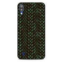 Samsung Galaxy M10 Kılıf Dragons (3) Kapak Ejderha Cilt Yeşil