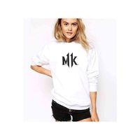 Mortal Kombat Baskılı Beyaz Kadın Sweatshirt