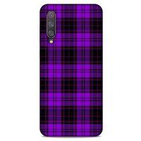 Xiaomi Mi 9 Uyumlu Kılıf Mor Delisi (12) Koruyucu Silikon Kareli