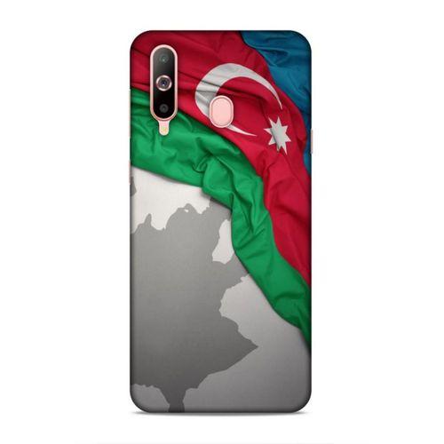 Samsung Galaxy A60 Uyumlu Kılıf Azarbaijan (9) Kılıf Kumaş Bayrak