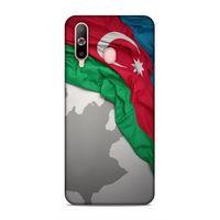 Samsung Galaxy A60 Uyumlu Kılıf Azarbaijan (9) Kılıf Kumaş Bayrak