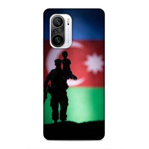 Xiaomi Redmi K40 Uyumlu Kılıf Azarbaijan (14) Lansman Kılıf Asker Bayrak