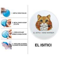 Sıa Kahverengi Kedi Cep Sobası,El Isıtıcı,Sıcak Su Torbası Pvc 10X9,5Cm