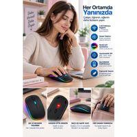 İnce Ergonomik Tasarım 2.4g Kablosuz Led Mouse