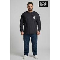 Erkek Büyük Beden M Baskılı 2 İplik Bisiklet Yaka Tişört SPR26BTS942-13