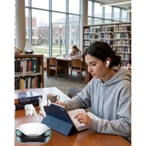 Bluetooth Kulaklık Çift Mikrofon İphone 11 İphone 12 Samsung S23 Redmi Uyumlu