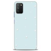 Xiaomi Poco M3 Kılıf HD Baskılı Kılıf - Beyaz Şimşekler + Tam Ekran Koruyucu