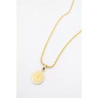 Çeyrek Kolye - 60 cm - Altın