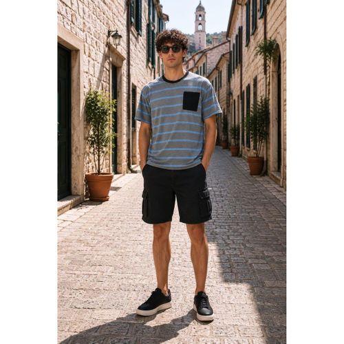 ALEXANDERGARDI Cep Detaylı Çizgili T-shirt