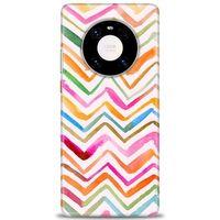 Huawei Mate 40 Pro Kılıf HD Baskılı Kılıf - Zikzak + Tam Ekran Koruyucu