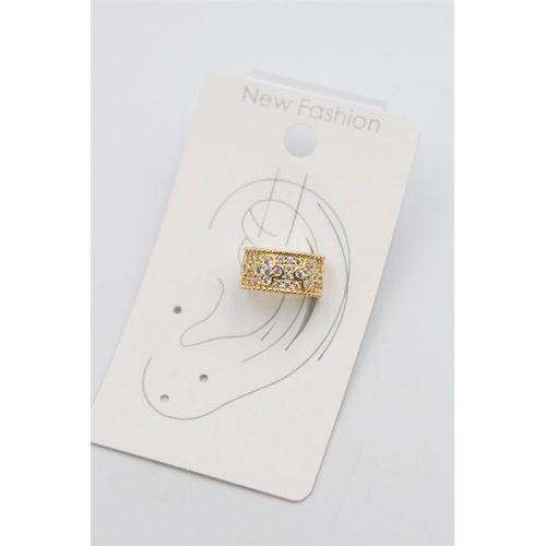 Taşlı Kıkırdak Küpe - Altın