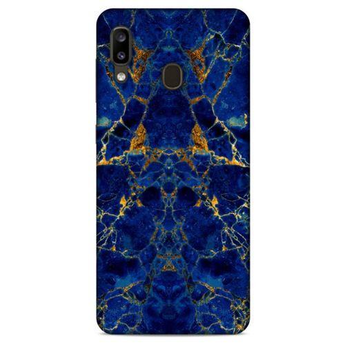 Samsung Galaxy A20 Uyumlu Kılıf Mavi Delisi (3) Kapak Suluboya