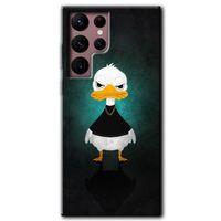 Potkal Hediye Fabrikası Samsung Galaxy S22 Ultra Kılıf HD Desen Baskılı Arka Kapak - Angry Duck