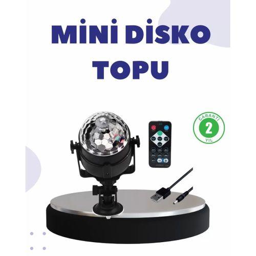 Ses Duyarlı Mini Disko Küre Lamba