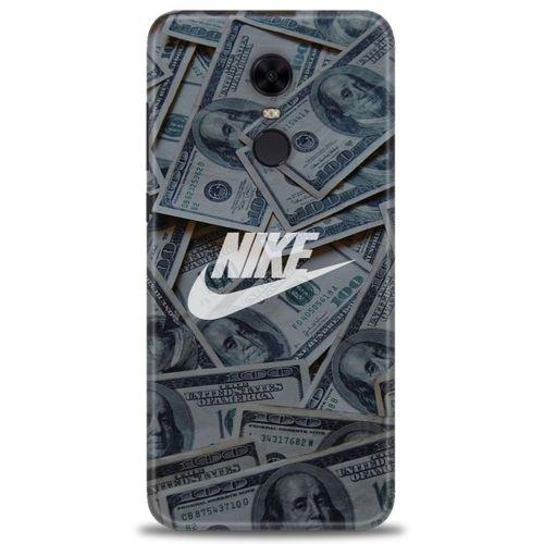 Xiaomi Redmi 5 Plus Kılıf HD Baskılı Kılıf - Nike Dolar + Tam Ekran Koruyucu