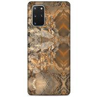 Mermer Desenli (8) Tema Baskılı Kılıf Açık Kahverengi Samsung Galaxy S20 Plus Kılıf