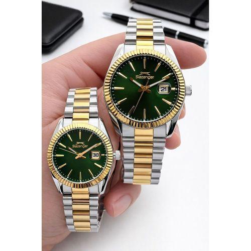 Slazenger Çiftlere Ve Sevgiliye 2 Yıl Garantili Özel 10 Atm Suya Dayanıklı Cift Saati FYS.2583.270