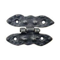 Antika Tarz Dekoratif Pirinç Bodur Menteşe - 75x50 Mm, Oksit