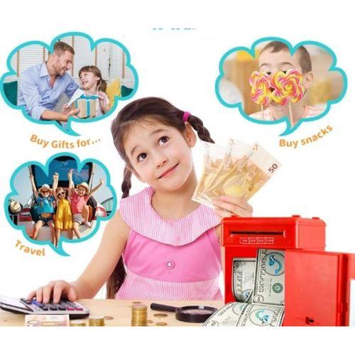 Elektronik Şifreli Kasa Otomatik Kağıt Para Alan ATM Kumbara