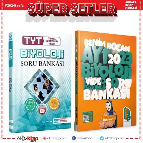 Evrensel İletişim TYT Biyoloji ve Benim Hocam 2023 AYT Soru Bankası Seti 2 Kitap
