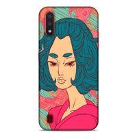 Lopard Samsung Galaxy A01 Uyumlu Kılıf Sürreal Yüzler ♀ (44) Tough Armor Kılıf Desenli