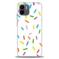 Xiaomi Redmi A1 Kılıf HD Baskılı Kılıf - Renkli Konfeti + Tam Ekran Koruyucu