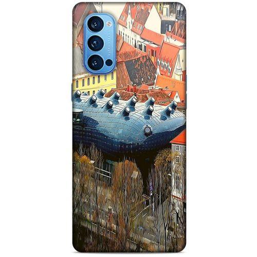 Oppo Reno 4 Pro Kılıf Dünya Mimarisi (32) Soft Silikon Kılıf Kunsthaus Müzesi Avusturya