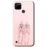 Potkal Hediye Fabrikası Realme C21 Kılıf HD Desen Baskılı Arka Kapak - Yaşayan Çift