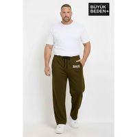 Erkek Büyük Beden BROOKLYN 1970 Baskılı Paça Reçme İnce Eşofman Altı SPR26EA952-3