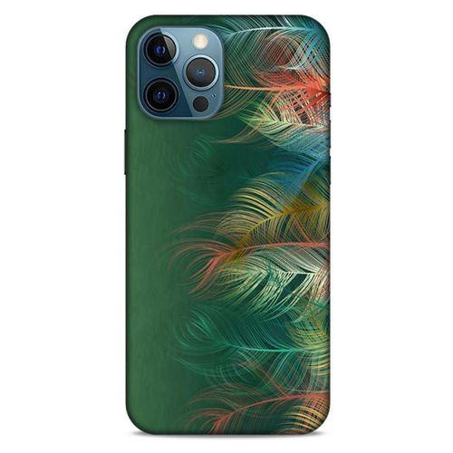 Apple iPhone 12 Pro Max Kılıf Desenli Özel Seri Tüyler (31) TPU Kılıf