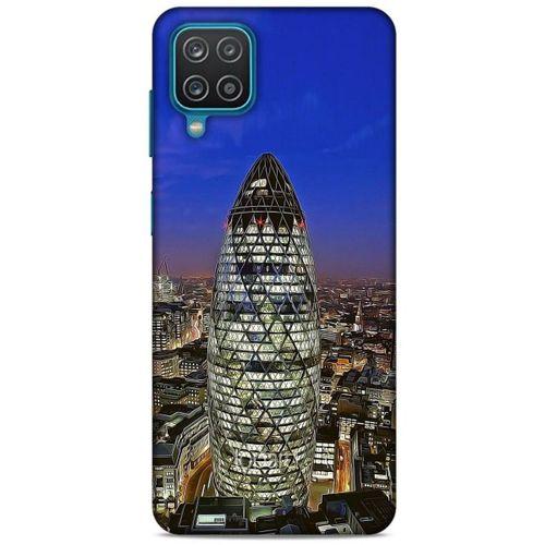 Lopard Samsung Galaxy A12 Uyumlu Kılıf Dünya Mimarisi (34) Slim Armor Kılıf
