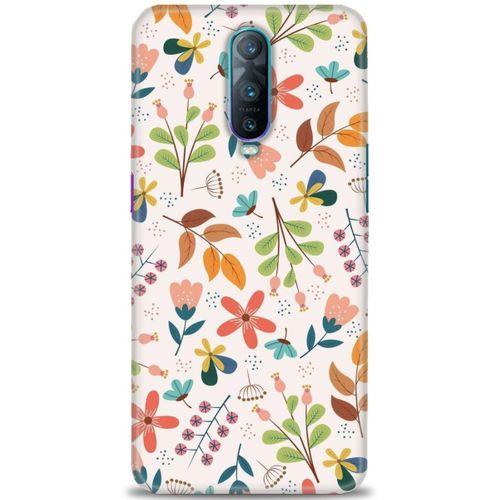 Oppo RX17 Pro Kılıf HD Baskılı Kılıf - Renkli Dallar + Tam Ekran Koruyucu