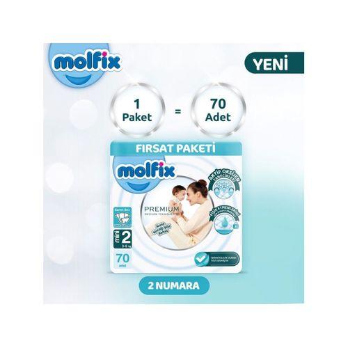Molfix Molfix Premium Bebek Bezi Fırsat Paketi 2 Beden 3-6 Kg 70 Adet