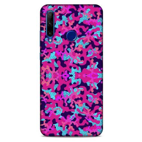 Huawei Y6P Uyumlu Kılıf Pembe Delisi (33) Hybrid Kılıf Kamuflaj