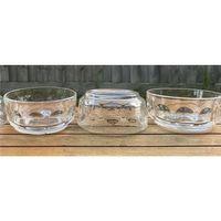 3 Adet Cam Kase,Cerezlık,Dondurma,Kuruyemiş,Kahvaltılık,Recellık 10,5X10,5X5Cm