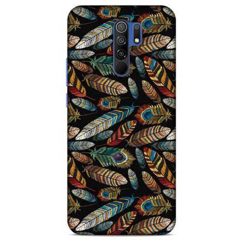 Xiaomi Redmi 9 Kılıf Desenli Özel Seri Tüyler (28) Arka Kapak