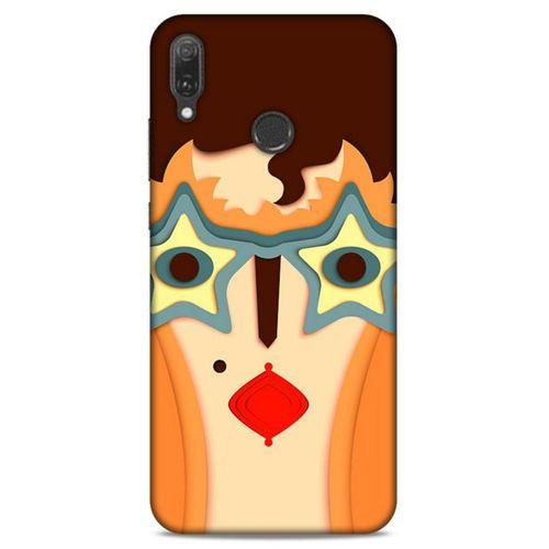 Lopard Huawei Y9 2019 Uyumlu Kılıf Soyut Sanat (2) Desenli Kabı