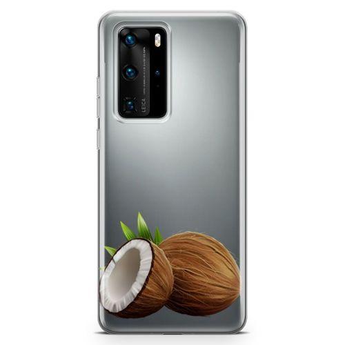Huawei P40 Pro Kılıf Hindistan Cevizi Arka Kapak Koruma Desenli Full Koruyucu