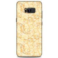 Mermer Desenli (49) Tema Ultra Silikon Kılıf Gold Samsung Galaxy S8 Plus Kılıf